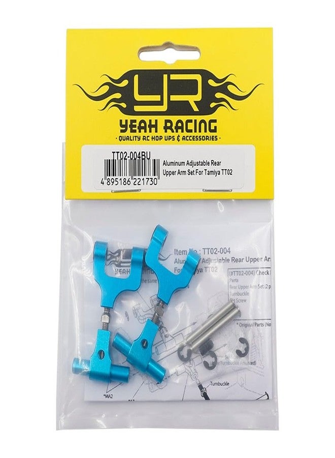 Yeah Racing Aluminum Adjustable Rear Upper Arm Set for Tamiya TT02 / Yeah Racing / TT02-004BU - Image 2